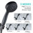 Handheld Shower Head With 5 Settings - High , Feature, Oil-rubbed Bronze, Includes Hose Bronze Spray Modes, Heat Abs, Easy Install-118034390