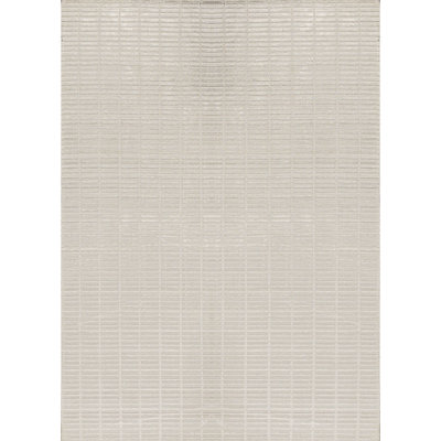 Hand-Knotted High-Quality White Area Rug