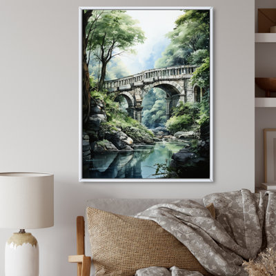 «Belarmina Green Bridge Tranquil Archway II», reproduction sur toile