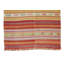 Tapis kilim turc rétro fait à la main de 5,8 x 7,8 pi en laine réversible