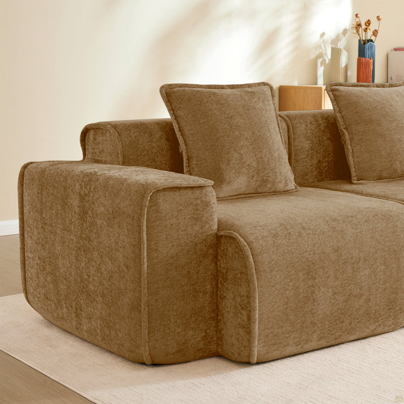 Armless Sofa Velvet