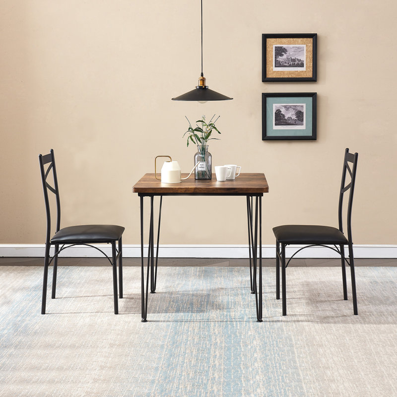 Whipton Dining Table Set, 3 Piece Dining Set