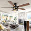 132.08 cm Ceiling Fan with Light Kit