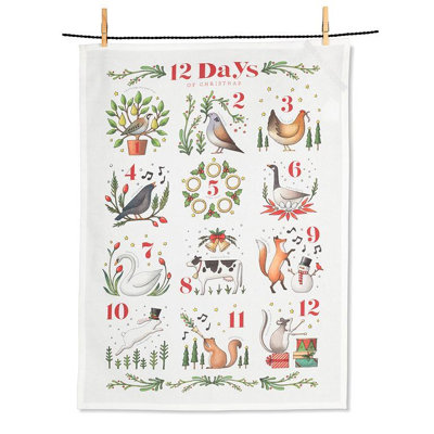 12 Days Of Christmas Kitchen Towel
