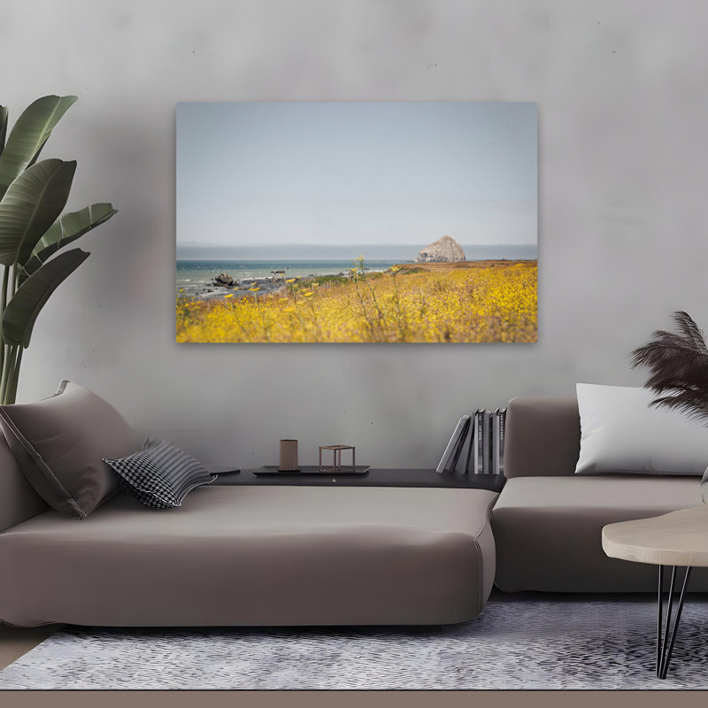 Rocky Coast Days Coastal Blue Beach Coast, H 48 po x l 32 po