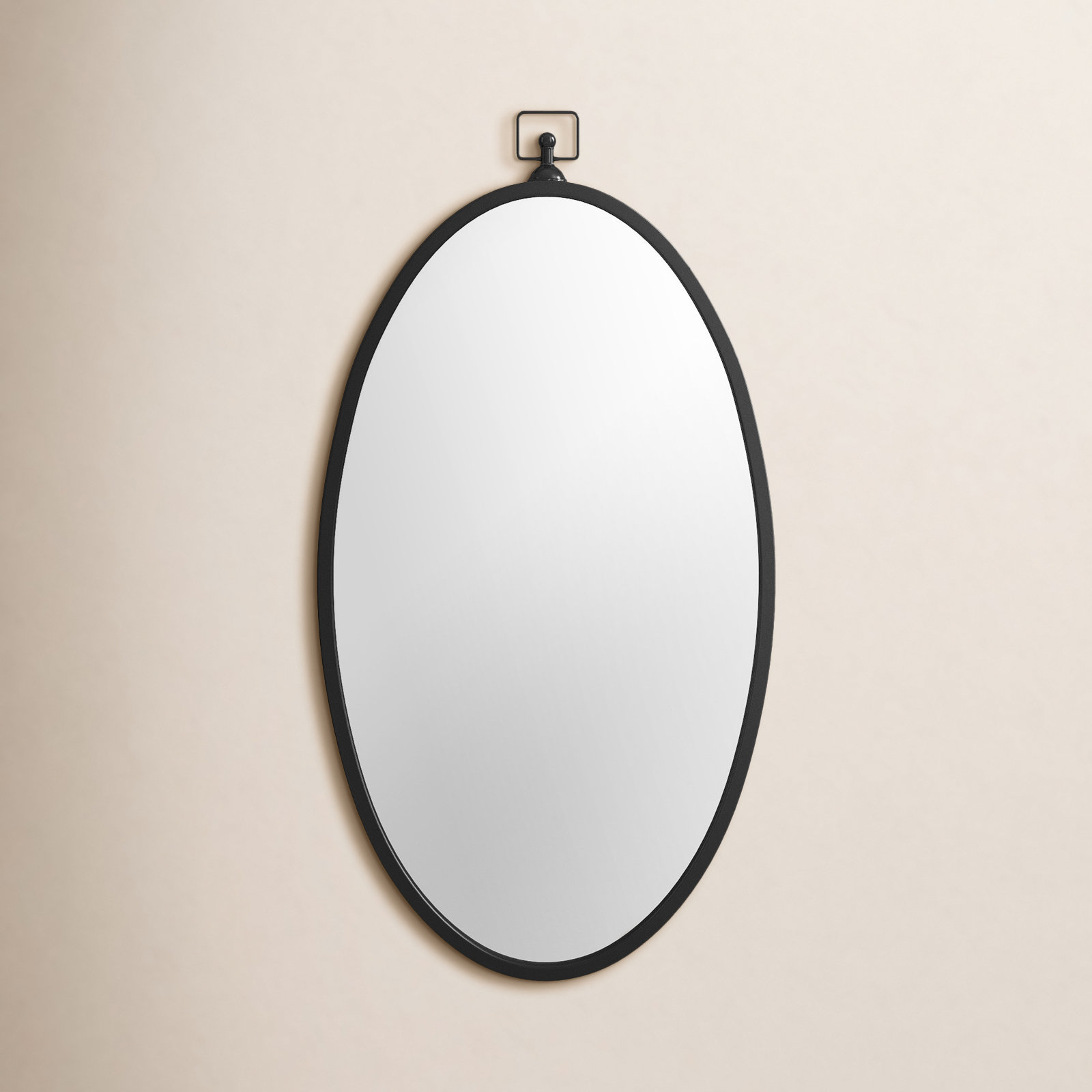 Jennings 19" Accent Mirror, Black