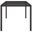 Garden Table Brown Tempered Glass&Poly Rattan Patio Table Multi Colours-1605534320-1605534324