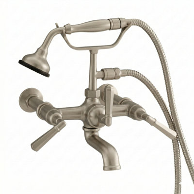 P1001 Deco Wall Mounted British Telephone Faucet with Handheld Shower
