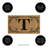 Monogram Coir Mat, Letter "T"