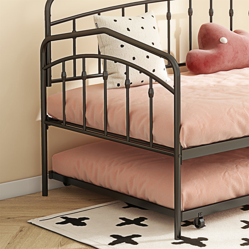 Fox Daybed With Trundle, Black