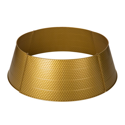 Christmas Hammered Metal Tree Collar
