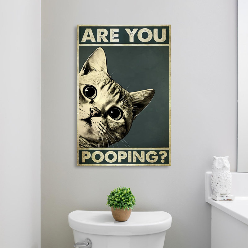 Are You Pooper, impression sur toile, H 20 po x l 16 po x P 1,25 po