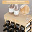Sirias Solid Wood Wine Bottle Rack Yellow