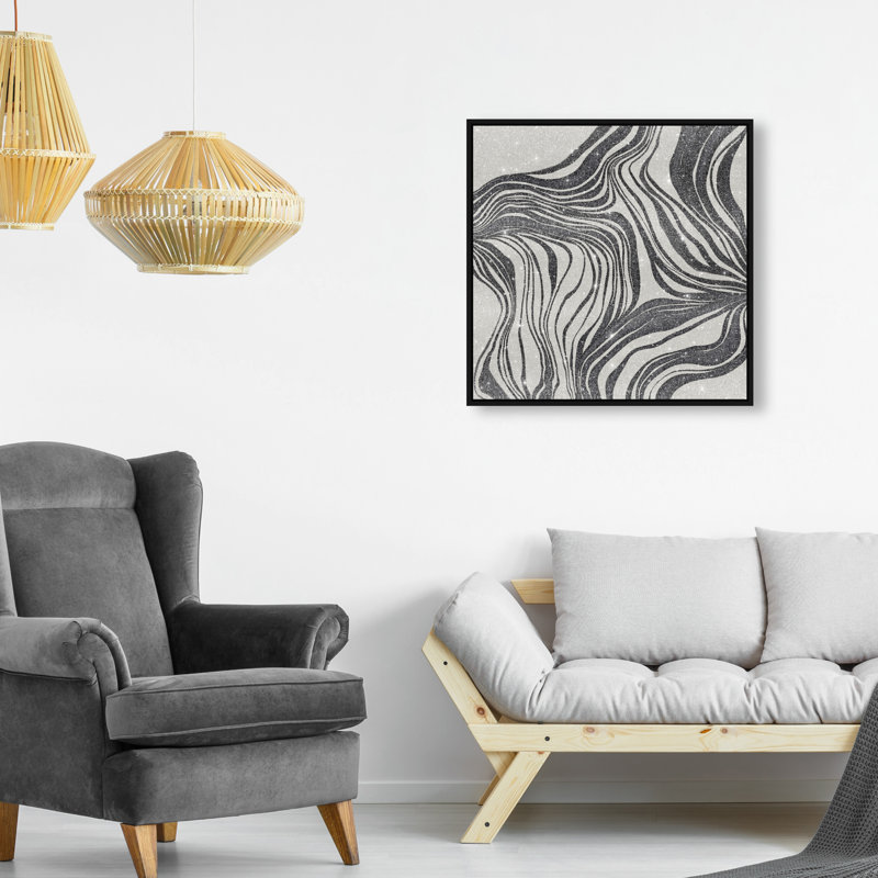Emotional II Print by Oliver Gal, 21"H x 21"W, Black Floater Frame