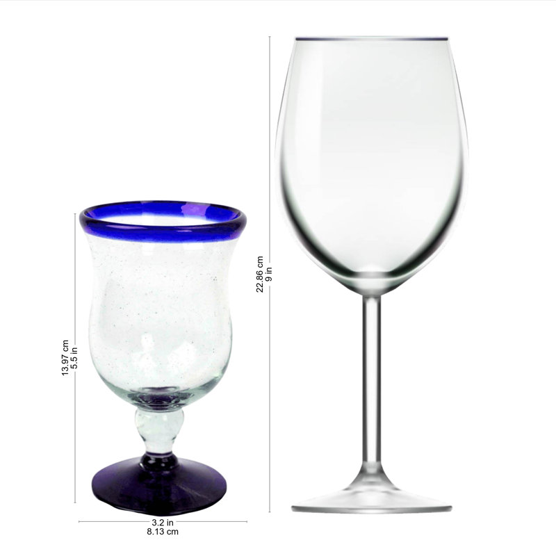 Larzelere 7oz. Stemless Wine Glass Set