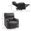 Fauteuil inclinable manuel une place en tissu lin pour salon-615821627