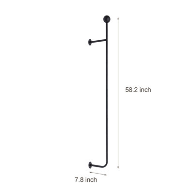 Aigan 0.6'' Iron Industrial Pipe Clothing Rack