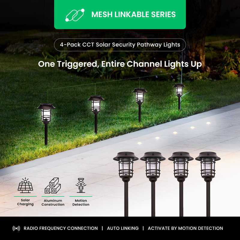 Bronze Solar Powered LED Pathway Light Multipack