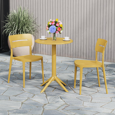 2-Person Outdoor Round Dining Set