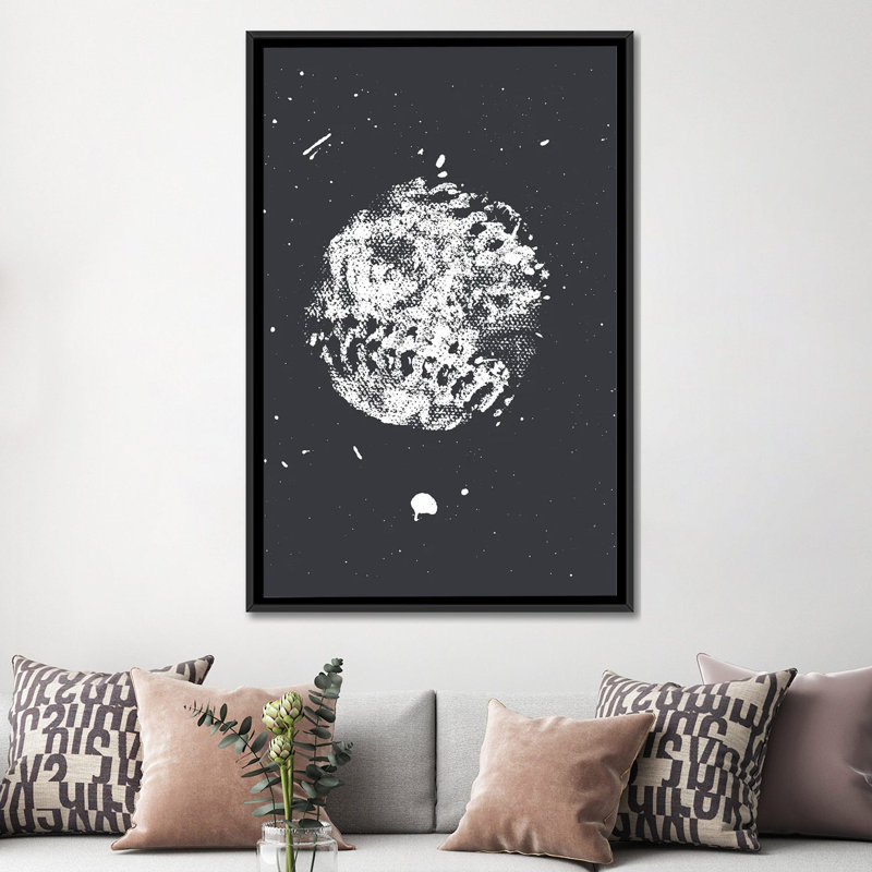 Baseball by Kent Youngstrom - Gallery-Wrapped Canvas Giclée on Canvas, 152.4 cm H x 101.6 cm W x 4.445 cm D, Black