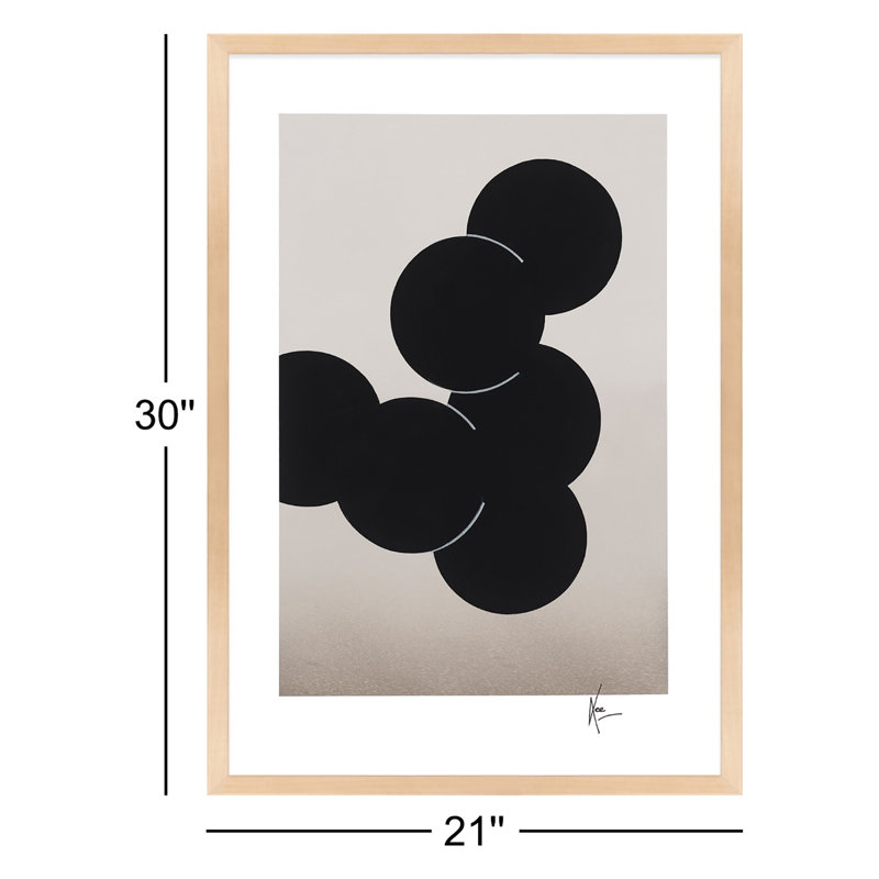 Orbit Print by Lee Lessem, Brown, 30" H x 21" W x 1.25" D
