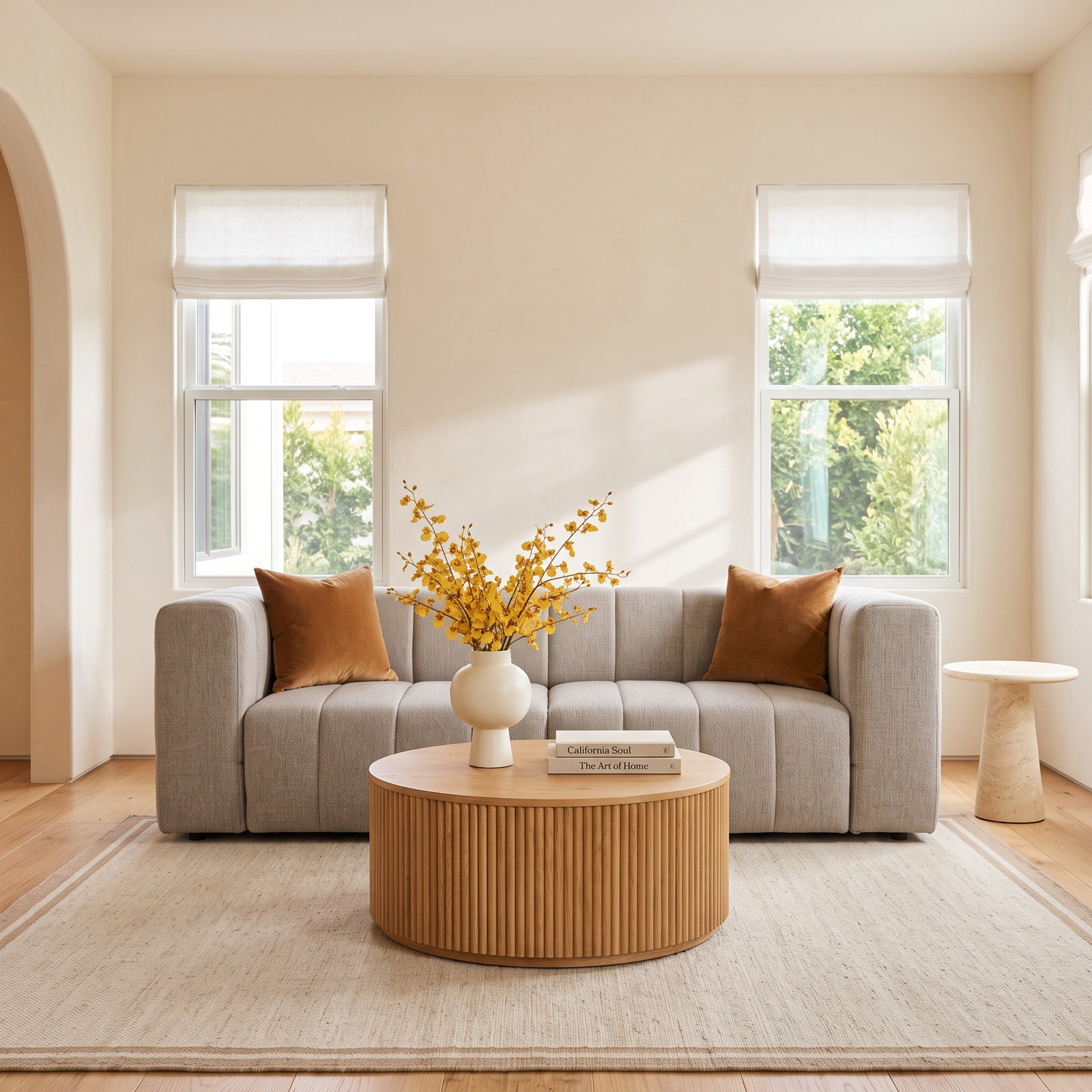 Nellie 88.5 " Sleeper Sofa, Napa Sandstone Chenille