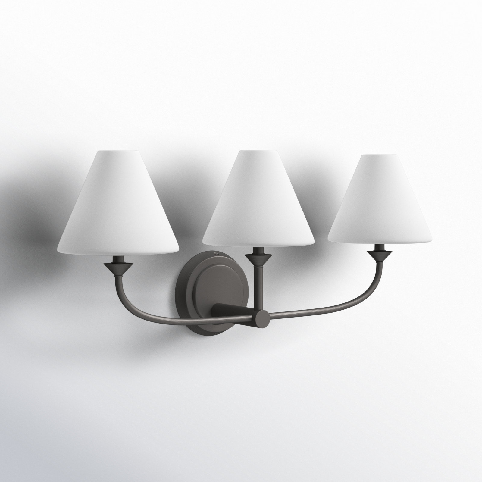 Greta 3-Light Bath Sconce, Black