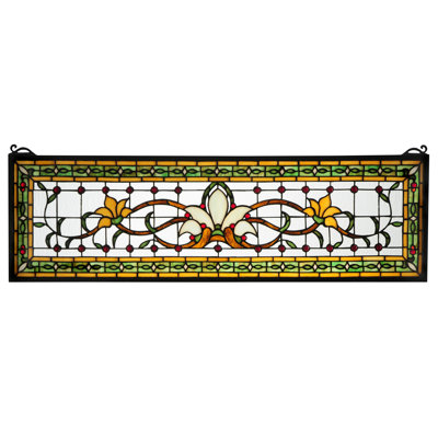 Vitrail de conte de fées de 33 po x H 10 po