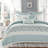 King 9 Cotton Bedding - Cottage Chic Style With Printed Textiles And Flange 9 Piece Duvet Cover For , Elegant Shabby 3 Decorative Pillows
