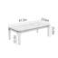 Table basse simple en noyer noir
