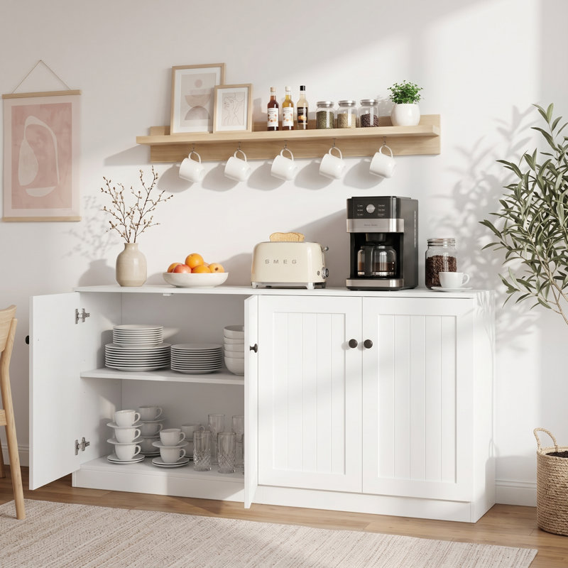 Armoire de rangement 64 po Modern Farmhouse