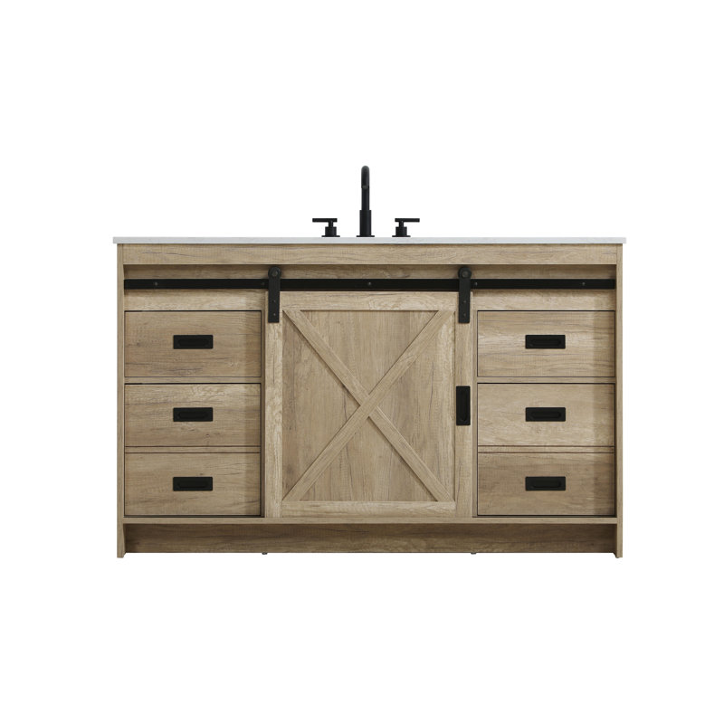 Meuble-lavabo simple 54 po Boden, Chêne naturel