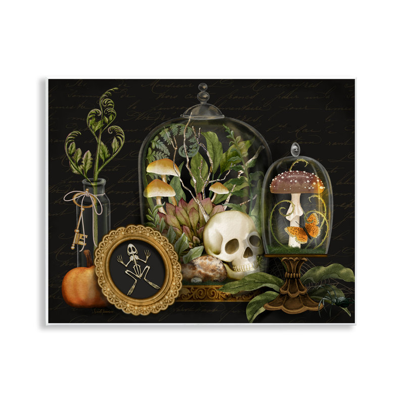 Plaque murale foncée à motif de terrarium, par Nicole Tamarin