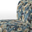 Fauteuil de chambre rembourré Paisley Elegance - bleu et beige I