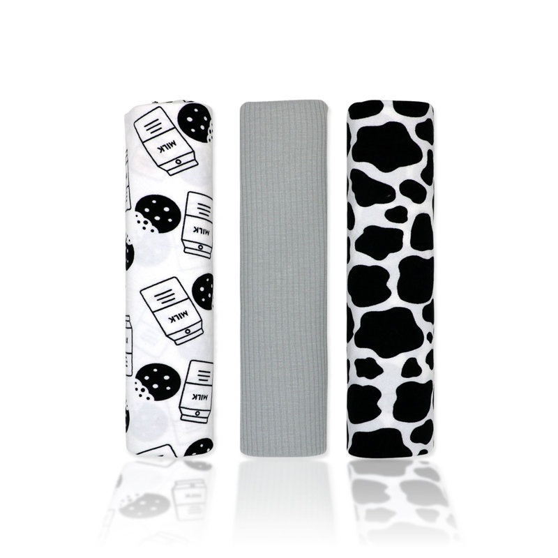 Couvertures pour bébé 3 pièces Baby and Baby, Noir