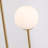 Velio Moon-like Brass Uma Floor Lamp With 2-glass Shades-161945602