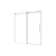 Chrome Frameless One Fixed And One Shifted Shower Door, 70MM 304 Stainless Steel Large Pulleys With Adjustable Soft Closing Function,With Nano Easy Cleaning And Stick Explosion-Proof Menbrance