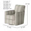 Fauteuil pivotant en polyester Ballina-2058361914