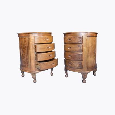 Kieffer Solid Wood 50 cm W Chest of 4 Drawers