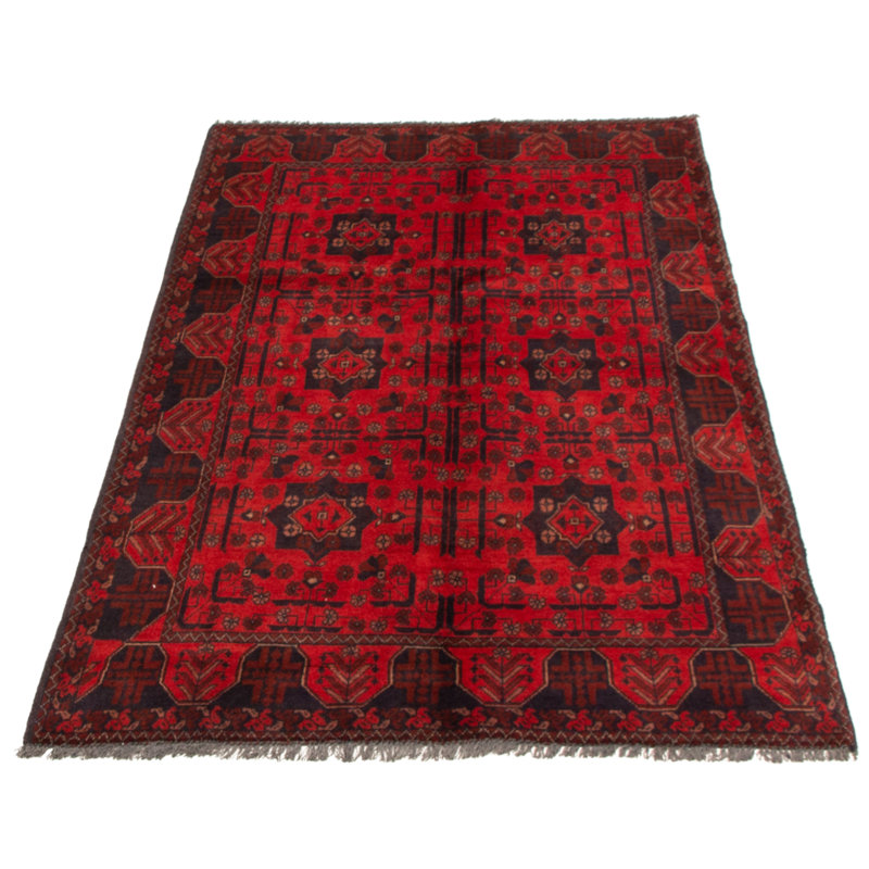 Maarika One-of-a-Kind 4'4" X 6'5" New Age Wool Area Rug in Red