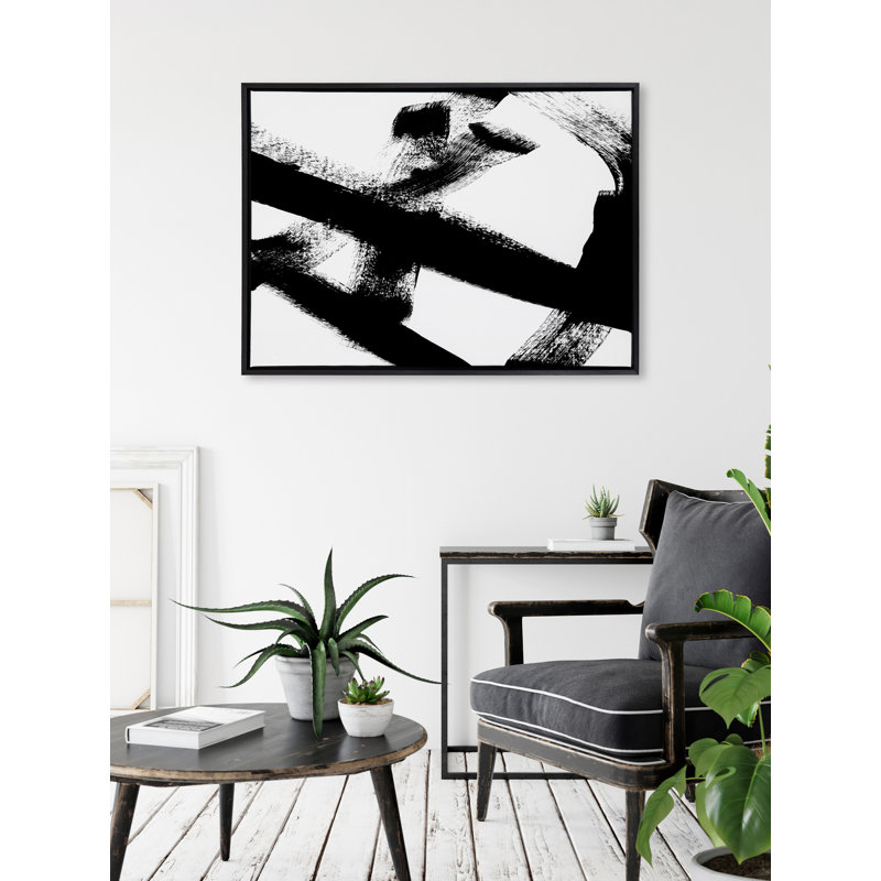 «Gesture I BW» par Amy Lighthall, reproduction d'art sur toile encadrée