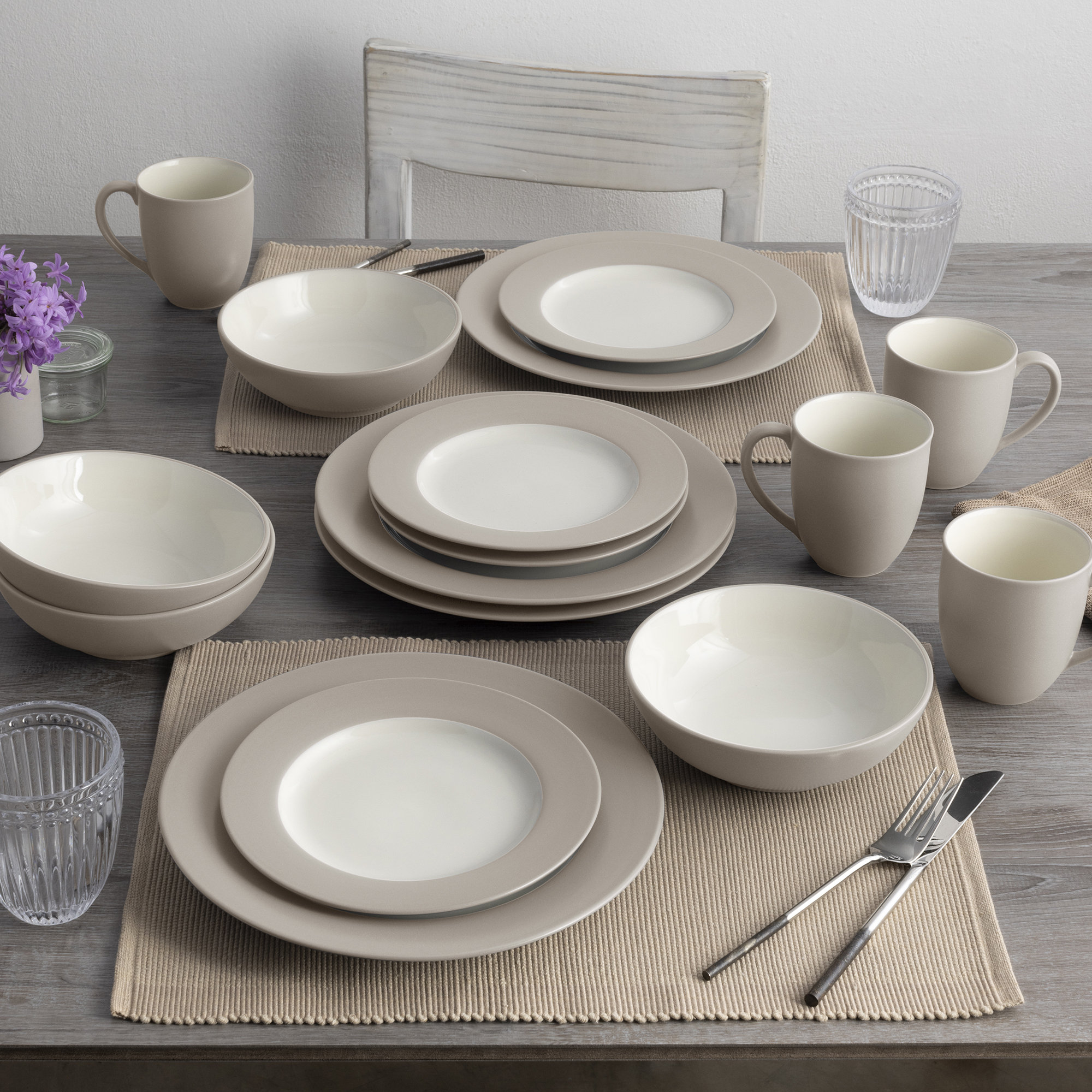 Noritake Colorwave Soup/Cereal Bowls, 7", 22 Oz., Sand