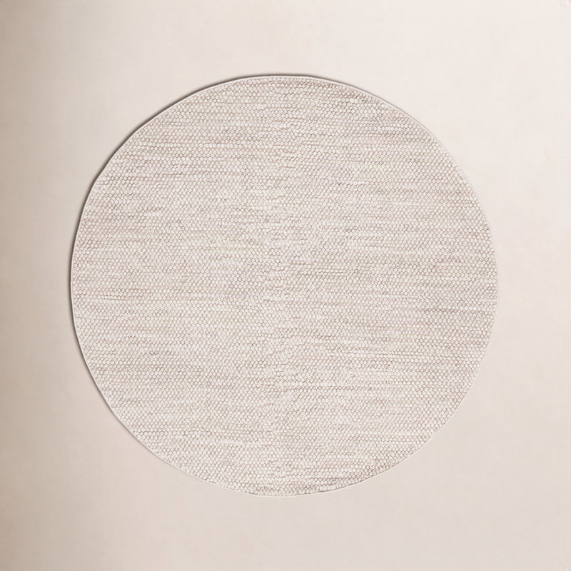 Tapis naturel gris / ivoire Danie, Rond 4 pi