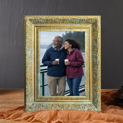 5" x 7" Antique Gold 3 PCS Graduation Picture Frame for Desk Decor