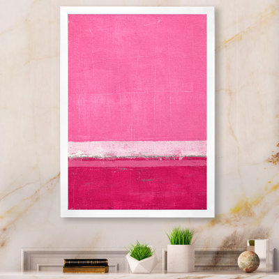 Pink Fuchia And White Colorfields II " Pink Fuchia And White Colorfields II "