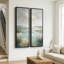 Paysage de marais côtier bleu turquoise – Ensemble de 2 impressions d'art encadrées sur toile 60"x20"x2, 60"x30"x2-134804260-134804261
