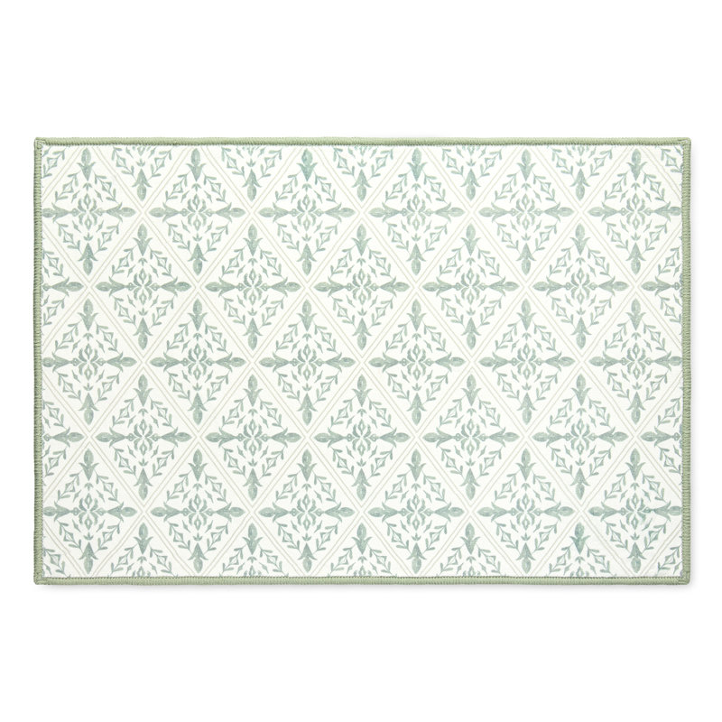 Tapis de bain Everwash Odacia, Vert sauge