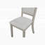 Ensemble de deux chaises de salle à manger en bois rustique rembourrées en tissu pour une assise confortable et élégante