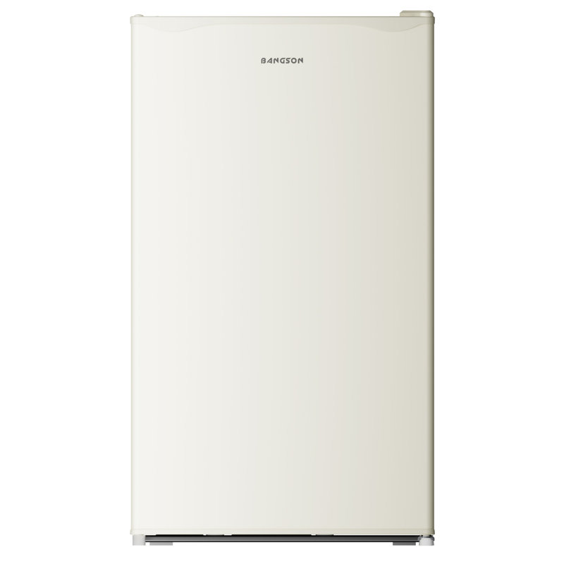 BANGSON 3.2 Cu.Ft Mini Fridge with Freezer, Low Noise Energy Efficient Compact Refrigerator for Dorm Room, Apartment，Office，White