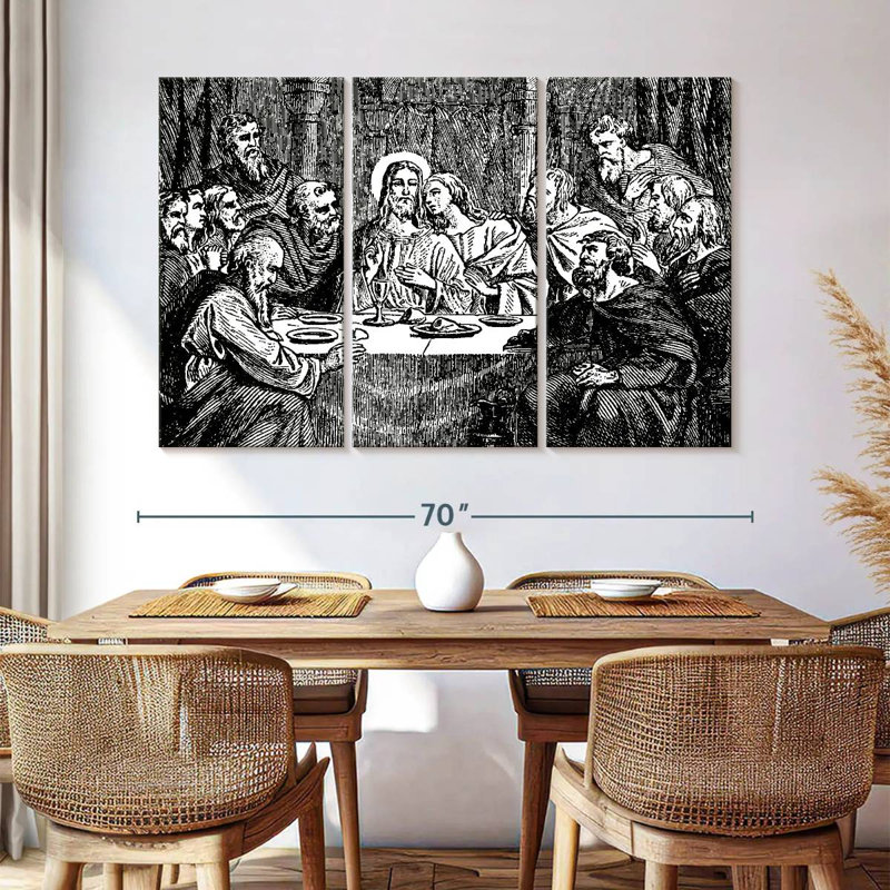 Adella Black Jesus Last Supper, 42" H x 65" W
